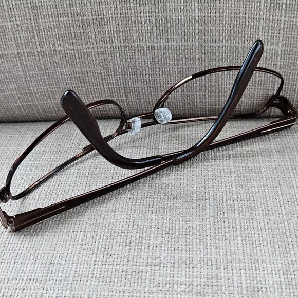 Kirkland Signature Frederick Men Glasses Dk. Brown Tone Metal Eyeglasses Italy - Picture 7 of 12
